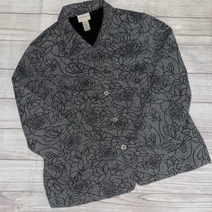 Alfred Dunner Embroidered Floral Jacket